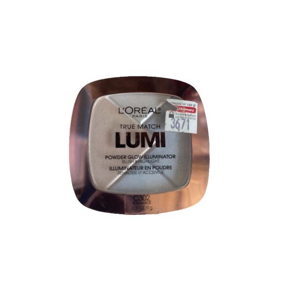 LOreal True Match LUMI Powder Glow Illuminator Blush & Highlight C302 Ice New - Picture 1 of 9